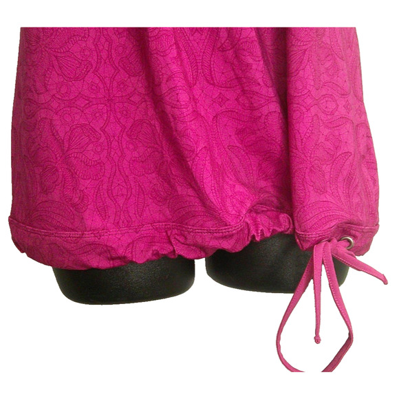 Athleta Women's Large Berry Pink Tinker Tank Top, Racerback Paisley Print - Picture 3 of 7